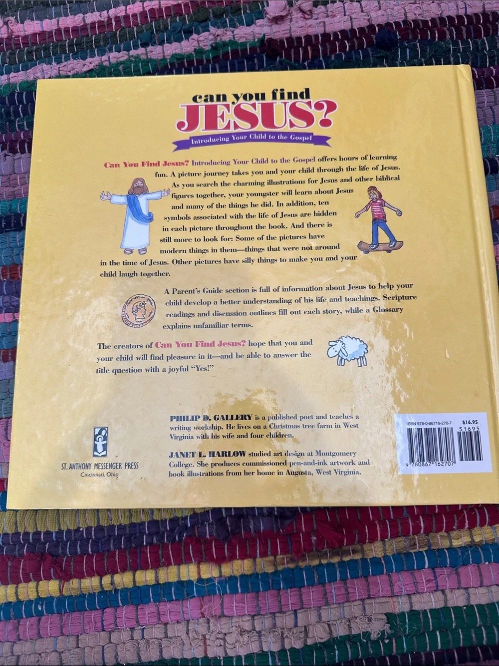 Can You Find Jesus? 1996 Christian Seek Find Book Gospel Catholic Hardcover